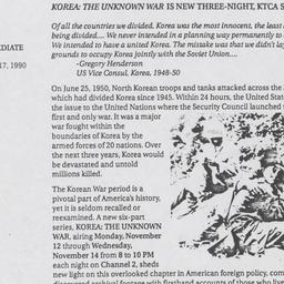 Korea remembered