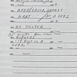 Eastern questionnaire, answ...