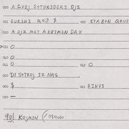 Eastern questionnaire, answ...