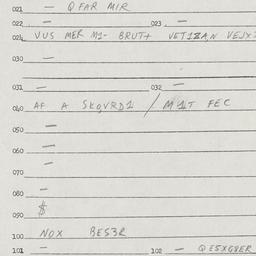 Eastern questionnaire, answ...