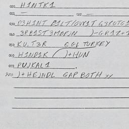 Eastern questionnaire, answ...