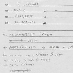 Eastern questionnaire, answ...