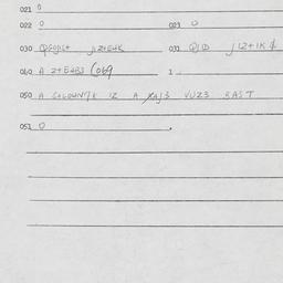 Eastern questionnaire, answ...
