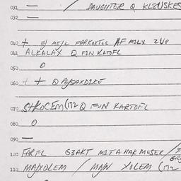 Eastern questionnaire, answ...