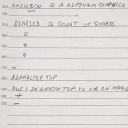 Eastern questionnaire, answ...