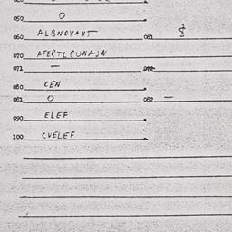 Eastern questionnaire, answ...