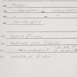 Eastern questionnaire, answ...