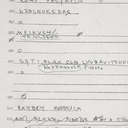 Eastern questionnaire, answ...