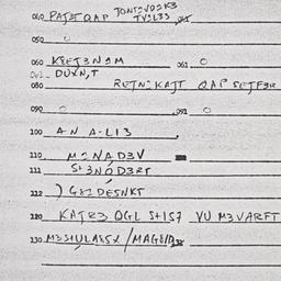 Eastern questionnaire, answ...