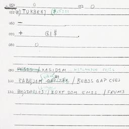 Eastern questionnaire, answ...