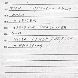 Eastern questionnaire, answ...