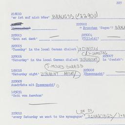 Western questionnaire, answ...