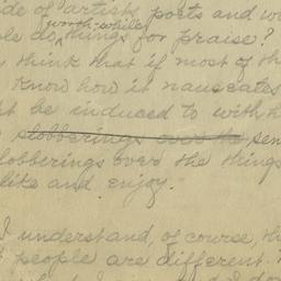 On Praise, 8 April 1920 : a...