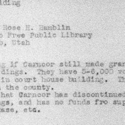 Carnegie Turn-Downs, Librar...