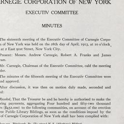 Executive Committee Meeting