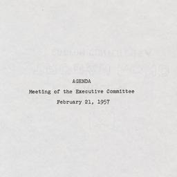Executive Committee Meeting