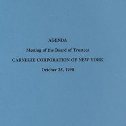 Meeting of the Board of Tru...