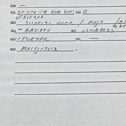 Eastern questionnaire, answ...
