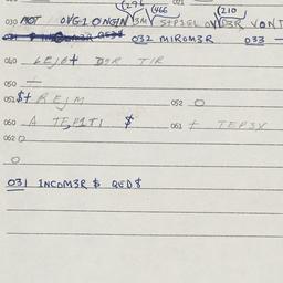 Eastern questionnaire, answ...