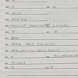 Eastern questionnaire, answ...