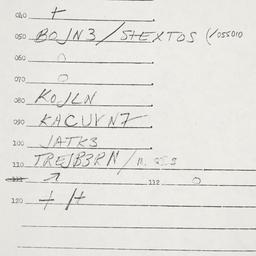 Eastern questionnaire, answ...