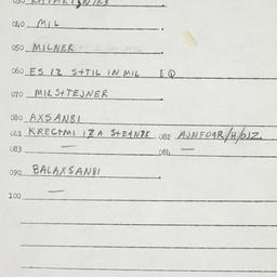 Eastern questionnaire, answ...