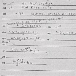 Eastern questionnaire, answ...
