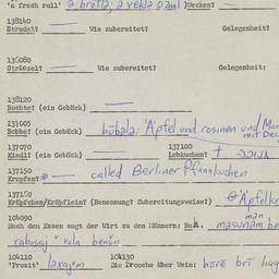 Western questionnaire, answ...
