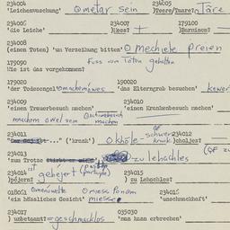 Western questionnaire, answ...