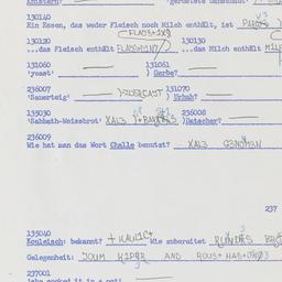 Western questionnaire, answ...