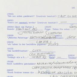 Western questionnaire, answ...