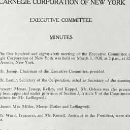 Executive Committee Meeting