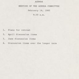 Agenda Committee