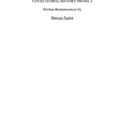 COVID-19 pandemic chronicle...