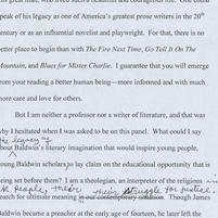 James Baldwin: A Reflection...