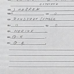 Eastern questionnaire, answ...