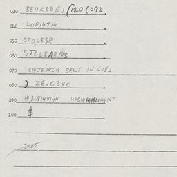 Eastern questionnaire, answ...