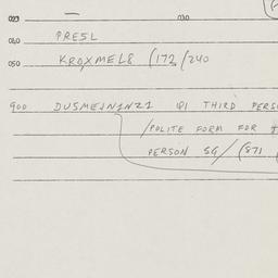 Eastern questionnaire, answ...