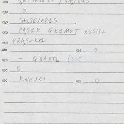 Eastern questionnaire, answ...