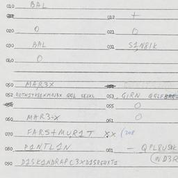 Eastern questionnaire, answ...