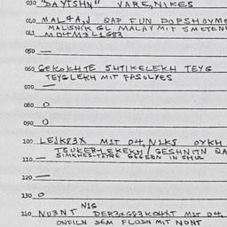 Eastern questionnaire, answ...