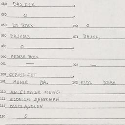 Eastern questionnaire, answ...