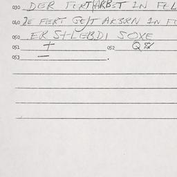 Eastern questionnaire, answ...
