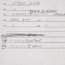 Eastern questionnaire, answ...