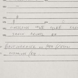 Eastern questionnaire, answ...