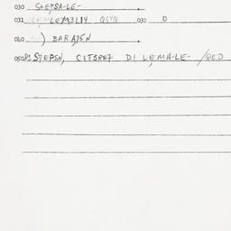 Eastern questionnaire, answ...