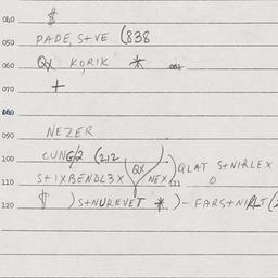 Eastern questionnaire, answ...