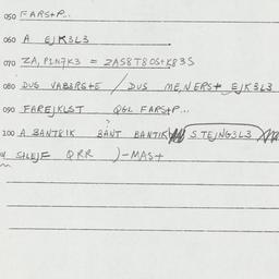 Eastern questionnaire, answ...
