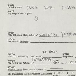 Western questionnaire, answ...