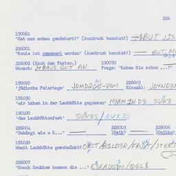 Western questionnaire, answ...